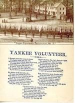 07x121.8 - Yankee Volunteer with View of Belger Barracks, Baltimore, MD 3, Civil War Songs from Winterthur's Magnus Collection